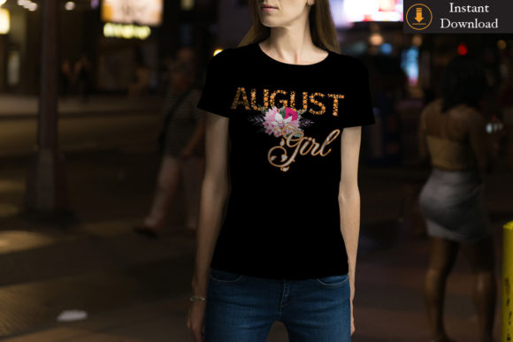 August Girls Birthday Gift Idea SVG