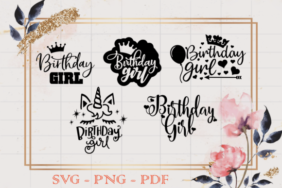 Birthday Girl Best Gift Idea Silhouette