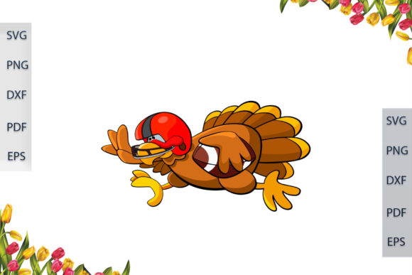 Football Turkey Embroidery Design
