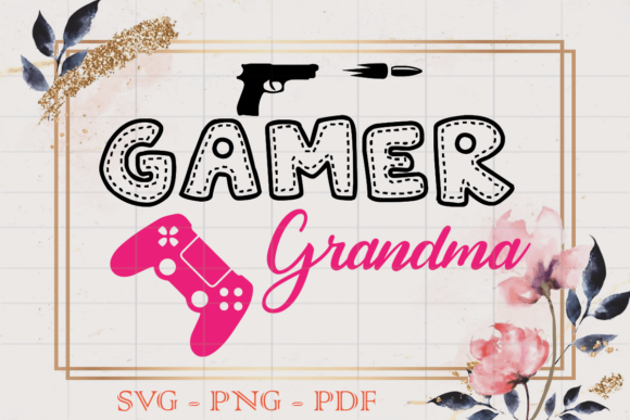 Gamer Grandma SVG