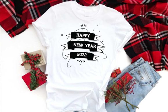 Happy New Year 2022 Embroidery Design