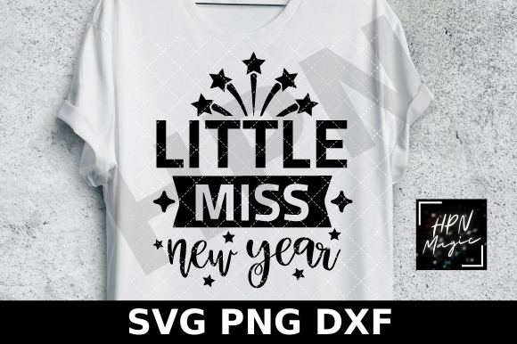Little Miss New Year SVG Funny New Year