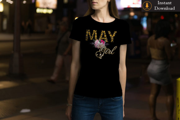 May Girls Birthday Gift Idea SVG