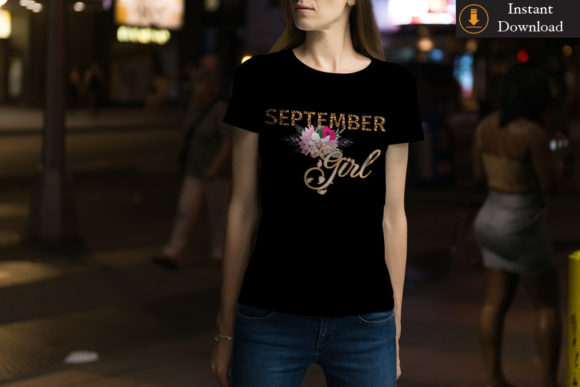 September Girls Birthday Gift Idea SVG