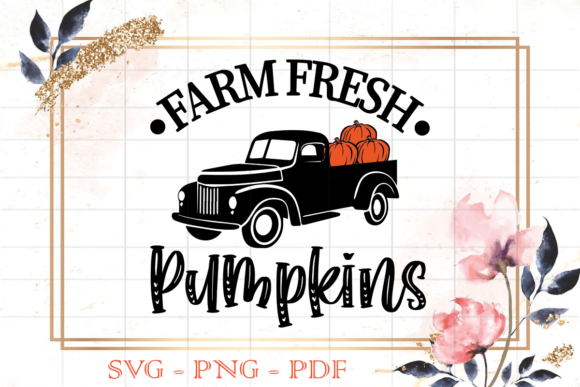 Thanksgiving Farm Fresh Pumpkins SVG