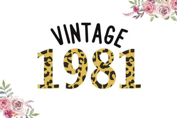 Vintage 1981 Leopard Font