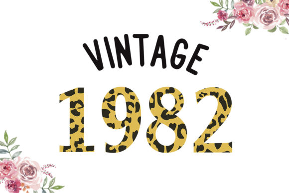Vintage 1982 Leopard Font