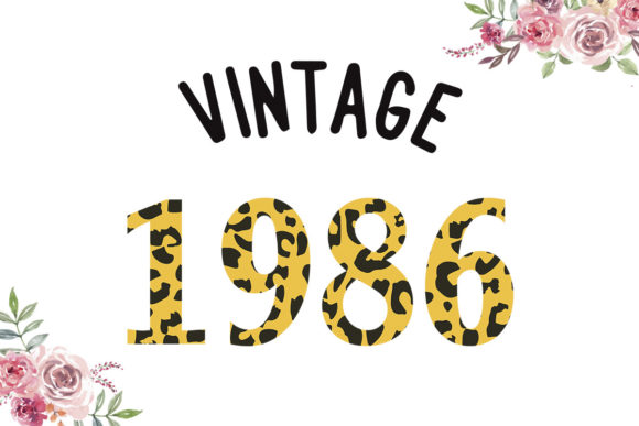 Vintage 1986 Leopard Font