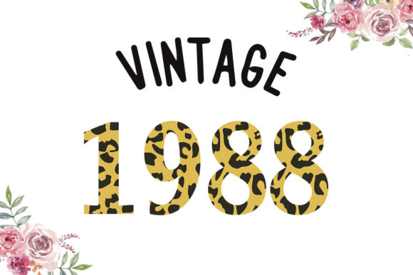 Vintage 1988 Leopard Font